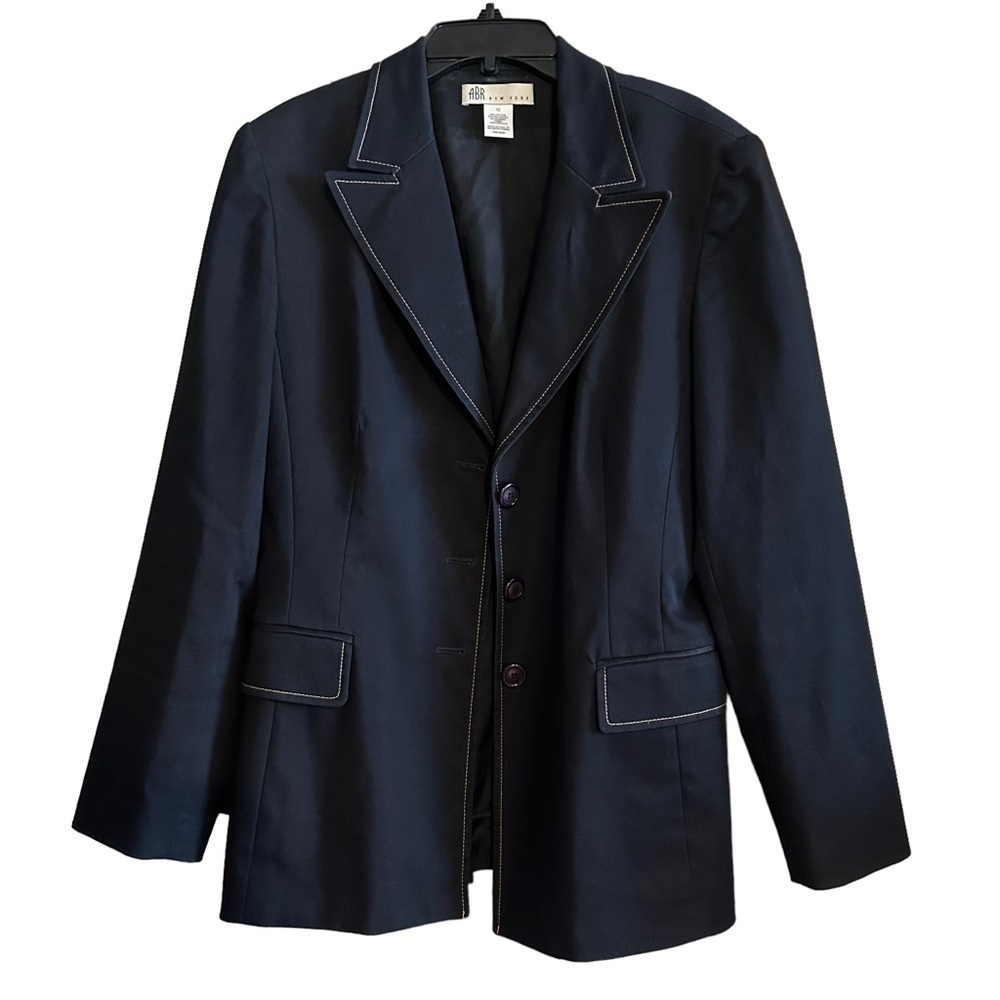 ABR NEW YORK Long Sleeve Button Front Blazer 12